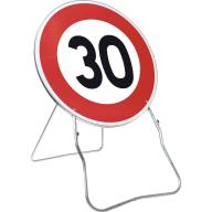 Panneau temp BK14 650 Cl.1 "Limite de vitesse 30km/h" + PL