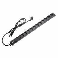PDU vertical 12 prises 2P+T avec voyant lumineux Lg 3m