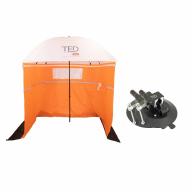 Pack Parapluie tente TED et 2 supports de fixation pour armoire de rue