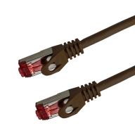 Cat 6a SSTP LSOH MARRON Snagless avec fiche de test - 40m