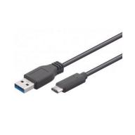 Cordon USB3.0 Type A vers USB-C 3.2 Gen1x1 - 5Gbps 4W - M/M - 1m