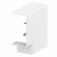 Angle plat simple pour Rapid 45-2 simple 142x142x56 PC/ABS blanc