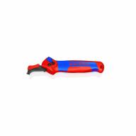 Couteau à dégainer avec sabot de guidage KNIPEX