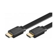Cordon HDMI Plat 1.4 - Contact Or - M/M - AWG30 - noir - 3m
