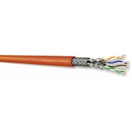 HsD - Câble monobrin - Cat8 SF/FTP - 4 paires LSZH Cca orange - 500m