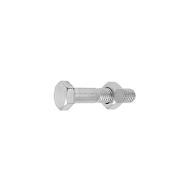 Boulon TH acier zingué blanc 8.8 6x25 /Qté 500