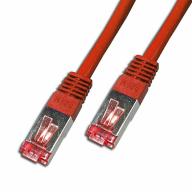 Cordon RJ45 CAT6 SSTP AWG26 LSZH rouge Lg 0,50m