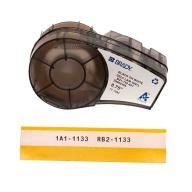 Étiquettes auto-protégées BRADY BMP21/M210/M211 B-427 - 19,05mm x 4,30m Noir sur blanc transparent - Lot de 50