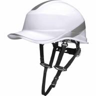 Casque de sécurité forme casquette baseball avec jugulaire blanc Optima