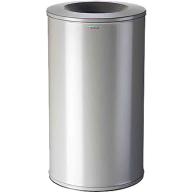 Poubelle anti feu 110L gris Ø43 - 76cm