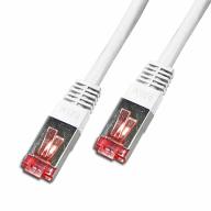 Cordon RJ45 CAT6 SSTP AWG26 LSZH blanc Lg 0, 50m