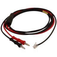 Cordon interface U Sonata RJ9 / 2 fiches bananes - Longueur 2m