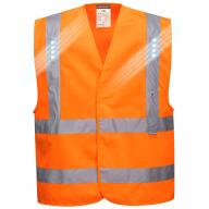 Gilet haute visibilité à LED orange Cl.2 T.L/XL