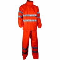 Ensemble de pluie haute visibilité orange Cl.3 T. S