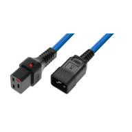 IEC LOCK - Rallonge secteur C19/C20 - 3m bleu
