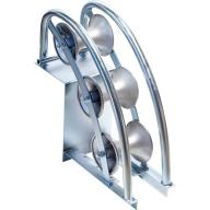 Galet à 3 poulies Ø120mm