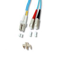 Cordon fibre optique duplex multimode 50/125 - OM4 - SC/LC - 25 m