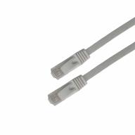 Cordon RJ45 CAT6A UTP Plat AWG32 LSZH Blanc Lg 0,50m