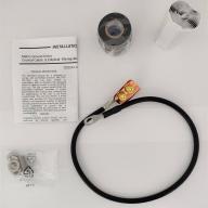 Kit de mise à la terre en cu préformé, pr câble coaxial superflex1/2"