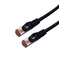 CAT6A SSTP LSOH noir Snagless avec fiche de test - 50m