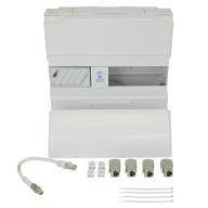 Kit Coffret de communication DTI modulaire équipé avec porte + Plastron monté
