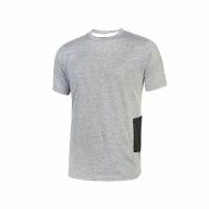 Tee-shirt à poche coton 145g/m² MC gris U-POWER T.L