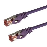 Cat 6a SSTP LSOH VIOLET Snagless avec fiche de test – 0.15m