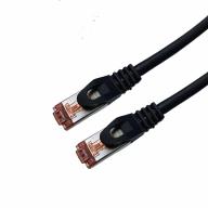 Cordon RJ45 CAT6A SSTP LSZH Noir Snagless avec fiche de test Lg 2m