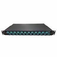 Tiroir 19" coulissant 1U 24 SCU SX monomode éq. 6 traversées SCA SX