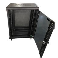 UPTEC - Baie audiovisuelle 15U 450mm +roues porte AV vitrée/AR perfo - Infrastructure 19 pouces professionnelle