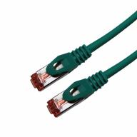 Cordon RJ45 CAT6A SSTP LSZH vert Snagless avec fiche de test Lg 10m