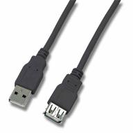 Rallonge USB 2, 0 ALgA M/F noir Lg 1m