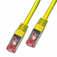 Cordon RJ45 CAT6 SSTP AWG26 LSZH jaune Lg 0,50m