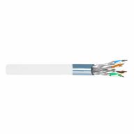 Câble Ethernet RJ45 CAT6A F/FTP 1x4paires AWG23 Dca LSZH 500MHz PoE Blanc/T.500m