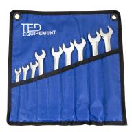 Jeu de 9 clefs mixtes à cliquet TED