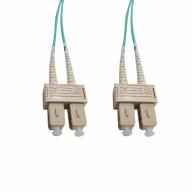 Cordon fibre optique duplex multimode 50/125 SC/PC-SC/PC OM3 longueur 15 m