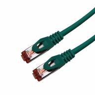 Cordon RJ45 CAT6A SSTP LSZH Vert Snagless avec fiche de test Lg 1m