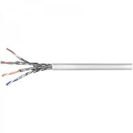 UPTEC - Câble monobrin - Cat6 S/FTP - 4 paires gris - 305m