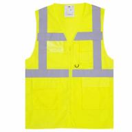 Gilet haute visibilité multipoches jaune Cl.2 T2S T.XXL
