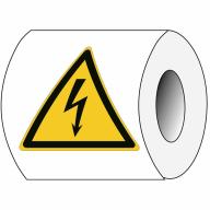 Étiquette adhésive "danger électrique" BRADY - 100 x 87mm - Boite de 250