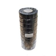 Lot de 10 rubans isolants adhésifs Noirs PVC 19mm x 20m - Accessoire réseau professionnel