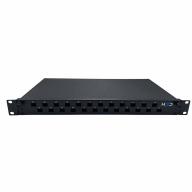 Tiroir 19" coulissant 1U 24FO SC SX/LC DX vide