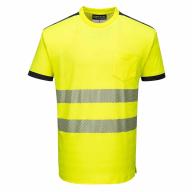 Tee-shirt haute visibilité 175g/m² MC Jaune/Noir CI.2 T.S