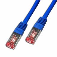 Cordon RJ45 CAT6 SSTP AWG26 LSZH bleu Lg 0,50m