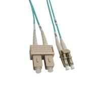 Cordon FO Duplex multimode 50/125 SC / LC - OM3 - 30m