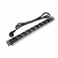 PDU 19" 1U multiprises 9 prises 2P+T avec voyant lumineux Lg 3m - Infrastructure 19 pouces professionnelle