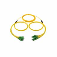 Trunk fibre optique 12FO DX LC/UPC-LC/UPC G.657A2 Ø3,0 mm jaune – longueur 15 m