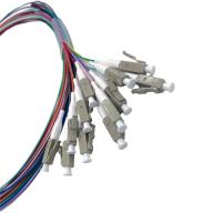 Pigtail LC multimode 50/125 OM3 - 1 m - lot de 12 couleurs