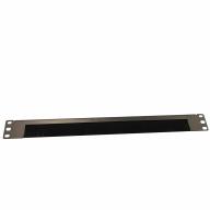 Passe cable 19" avec une brosse ouvert 1U noir
