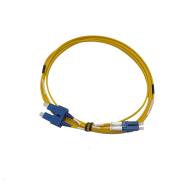 Cordon fibre optique duplex monomode 9/125 LC/SC - 10 m - Short Boots